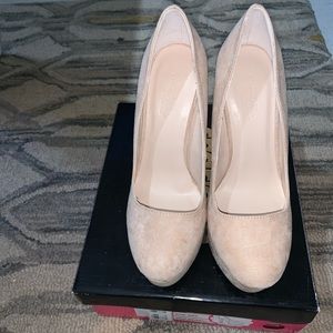 Nude tall high heels